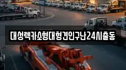 대성렉카소형대형견인구난24시출동