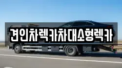 견인차렉카차대소형렉카