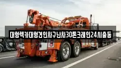 대형렉카대형견인차구난차30톤크레인24시출동