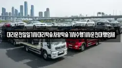 대리운전일일기사대리탁송차량탁송기사수행기사운전대행업체