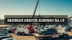자동차정비공장,보험처리전문,사고차보험처리,판금,도장