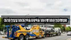 대리운전일일기사대리탁송차량탁송기사수행기사운전대행업체