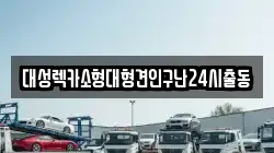 대성렉카소형대형견인구난24시출동
