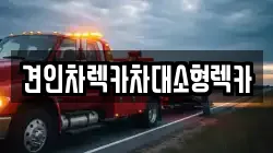 견인차렉카차대소형렉카