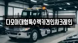 다모아대형특수렉카견인차크레인