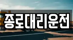 종로대리운전