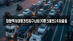 서울특별시 종로구 훈정동 렉카, 특수렉카, 차량탁송, 견인운송