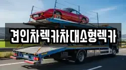 견인차렉카차대소형렉카