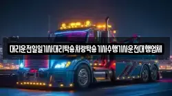 대리운전일일기사대리탁송차량탁송기사수행기사운전대행업체