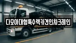 다모아대형특수렉카견인차크레인