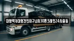 대형렉카대형견인차구난차30톤크레인24시출동
