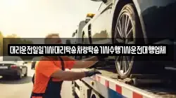 대리운전일일기사대리탁송차량탁송기사수행기사운전대행업체
