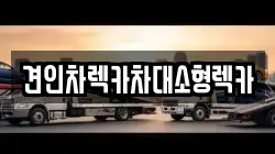 견인차렉카차대소형렉카