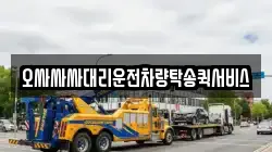오싸싸싸대리운전차량탁송퀵서비스