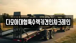 다모아대형특수렉카견인차크레인