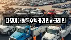 다모아대형특수렉카견인차크레인