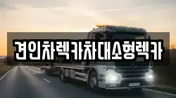 견인차렉카차대소형렉카