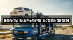 대리운전일일기사대리탁송차량탁송기사수행기사운전대행업체