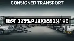 대형렉카대형견인차구난차30톤크레인24시출동