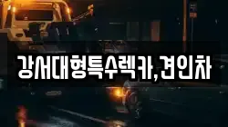 강서대형특수렉카,견인차