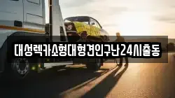 대성렉카소형대형견인구난24시출동