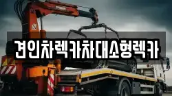 견인차렉카차대소형렉카