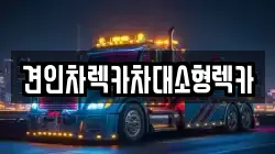 견인차렉카차대소형렉카