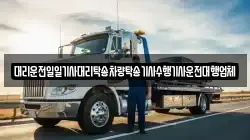 대리운전일일기사대리탁송차량탁송기사수행기사운전대행업체