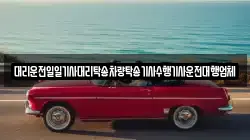 대리운전일일기사대리탁송차량탁송기사수행기사운전대행업체