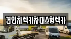 견인차렉카차대소형렉카