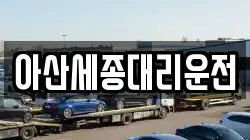 아산세종대리운전