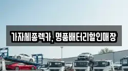 가자세종렉카, 명품배터리할인매장