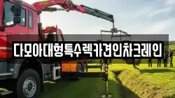 다모아대형특수렉카견인차크레인