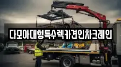 다모아대형특수렉카견인차크레인