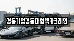 경동기업경동대형렉카크레인