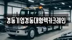 경동기업경동대형렉카크레인