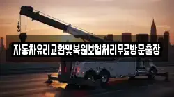 자동차유리교환및복원보험처리무료방문출장