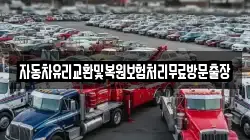 자동차유리교환및복원보험처리무료방문출장