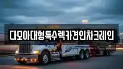 다모아대형특수렉카견인차크레인