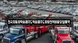 전국자동차탁송제주도탁송제주도차량선적비용당일예약