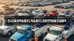 전국자동차탁송제주도탁송제주도차량선적비용당일예약