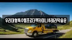 우리대형특수셀프로더렉카미니추레라탁송운