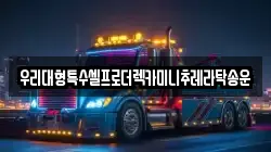 우리대형특수셀프로더렉카미니추레라탁송운