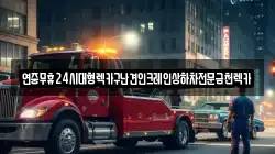 연중무휴24시대형렉카구난견인크레인상하차전문금천렉카