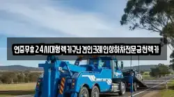 연중무휴24시대형렉카구난견인크레인상하차전문금천렉카