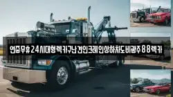 연중무휴24시대형렉카구난견인크레인상하차도비광주88렉카
