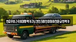 연중무휴24시대형렉카구난견인크레인상하차전문금천렉카