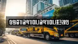 삼원중기굴착기미니굴삭기미니포크레인