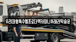 우리대형특수셀프로더렉카미니추레라탁송운