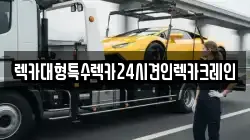 렉카대형특수렉카24시견인렉카크레인